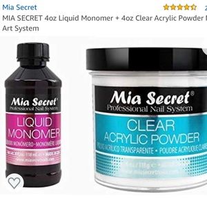 Clear Acrylic Powder & Liquid Monomer Set